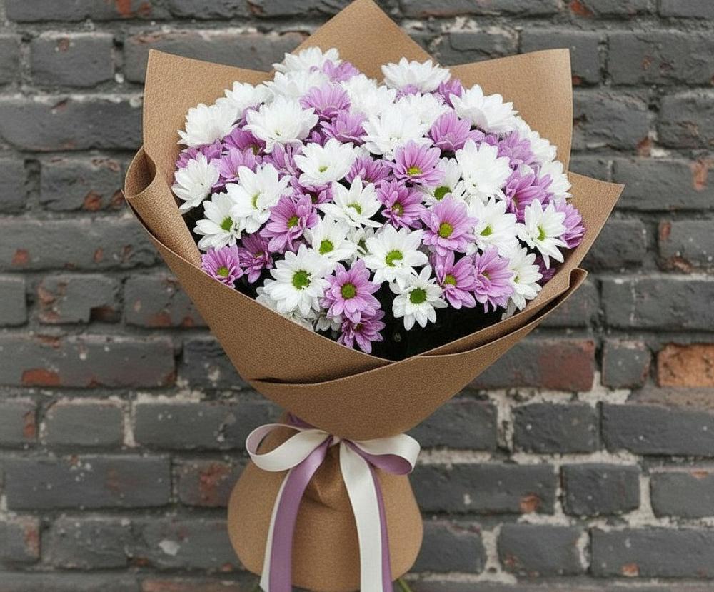 Букет цветов из: Хризантемы в Советской Гавани